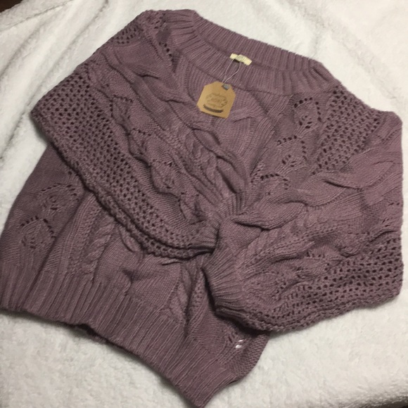 Off The Shoulder Loose Knit Sweater - Picture 3 of 3